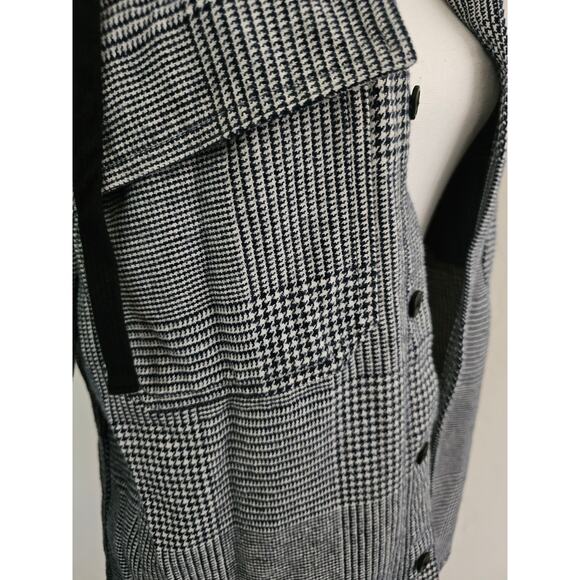 Original Use Black Plaid Button Front Jacket - Picture 5 of 8